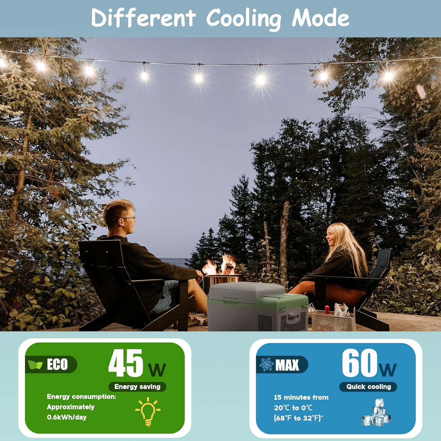 Alpicool Y19E 20L Kompressor Kühlbox 12v Mini Kühlschrank Elektrische Camping-Gefrierbox Klein Tragbare für Auto, Lkw, Boot, RV mit USB Anschluss,-20℃-20℃,Wiederaufladbar(Batterie nicht enthalten)