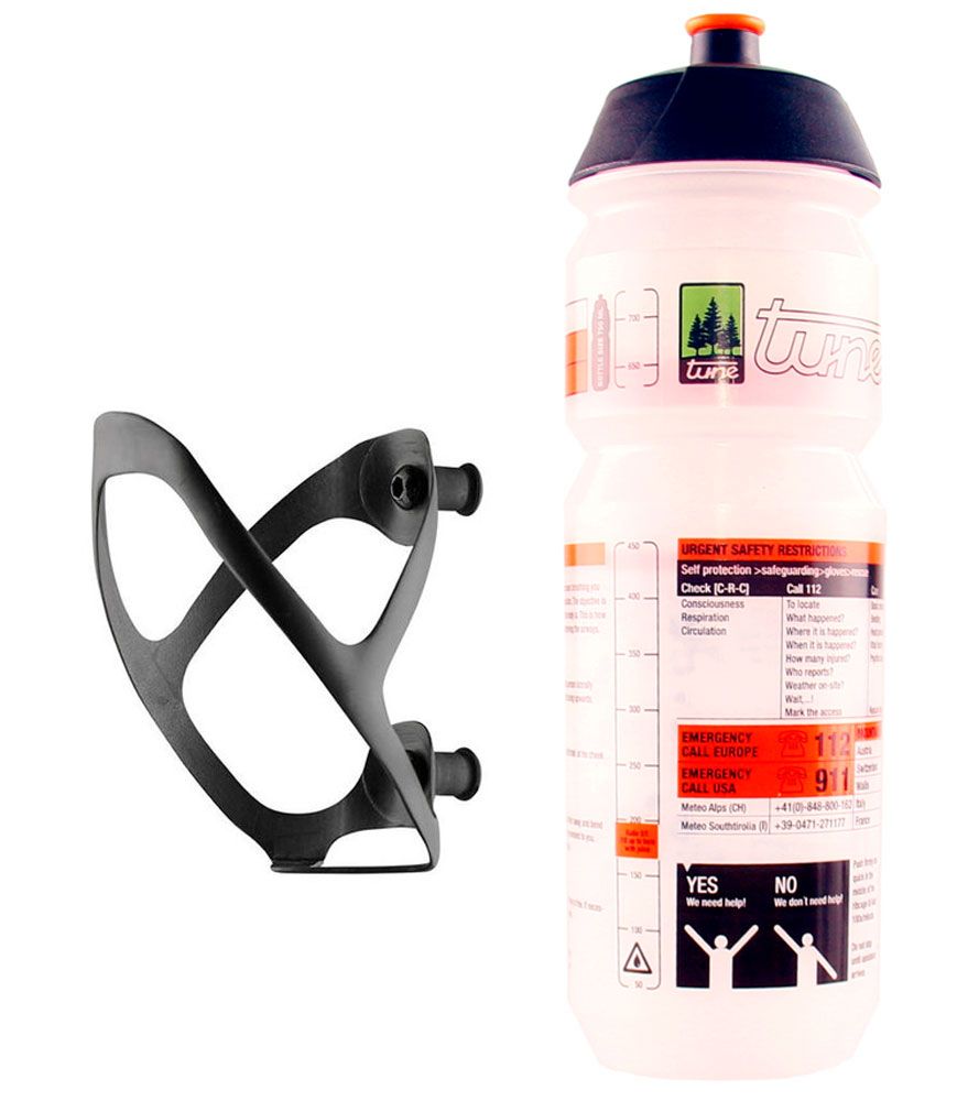 Tune Wasserträger 2.0 Carbonflaschenhalter + Trinkflasche 750ml kaufen | Bike-Discount