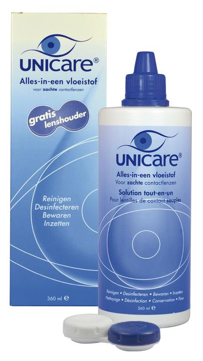 Unicare Lenzenvloeistof Alles In Een Zachte Lenzen 360ml