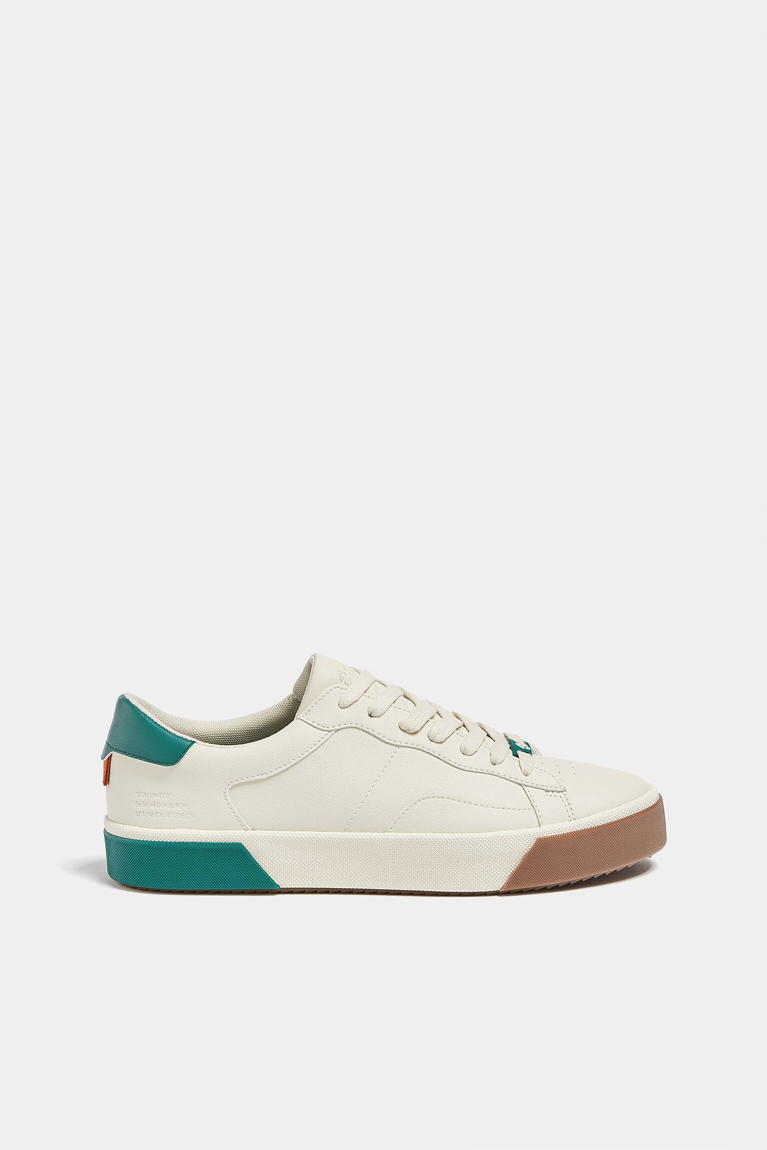 TÊNIS CASUAL COLOR BLOCK - NATURAL