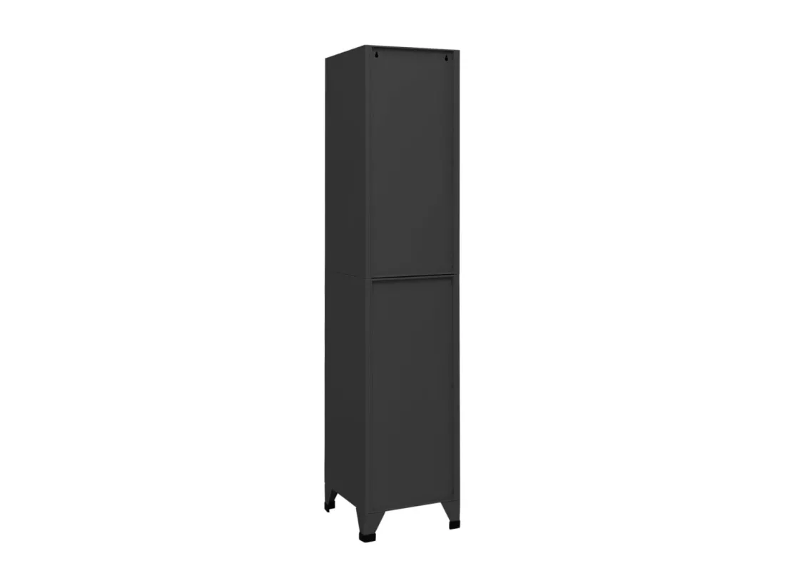 Armoire à casiers Anthracite 38x40x180 cm Acier