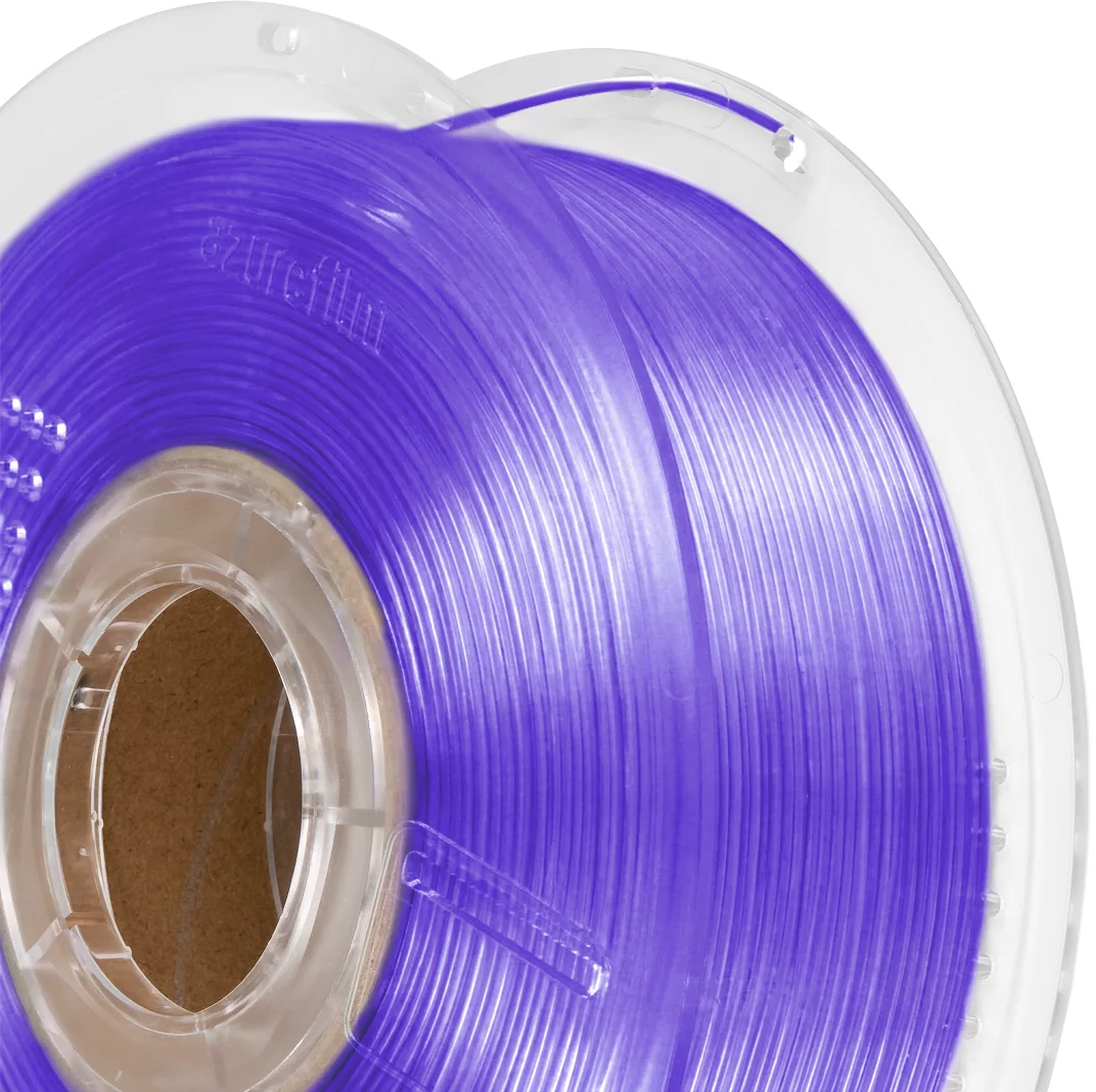 AzureFilm  PETG Purple Transparent, 1,75 mm / 1000 g    Hochwertiges Universal-Filament