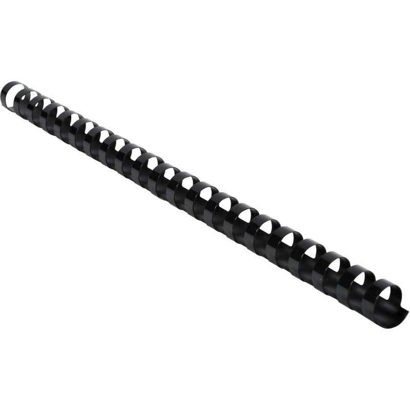 Baguette reliure anneaux plastique Exacompta 16 mm noir - Boite de 100