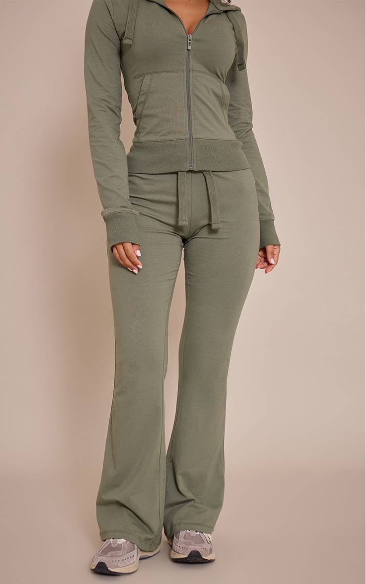 Sea Green Pantalon Évasé Skinny Taille Basse Petite