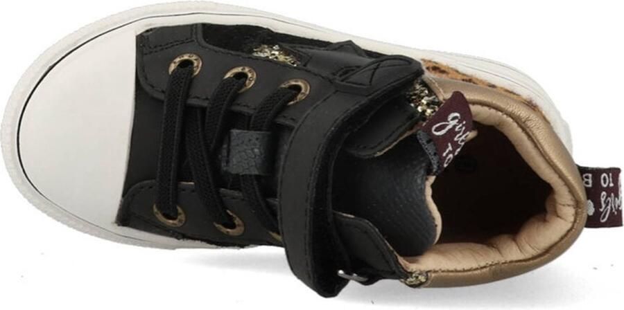 Shoesme Sneakers | | Black Gold | Leer