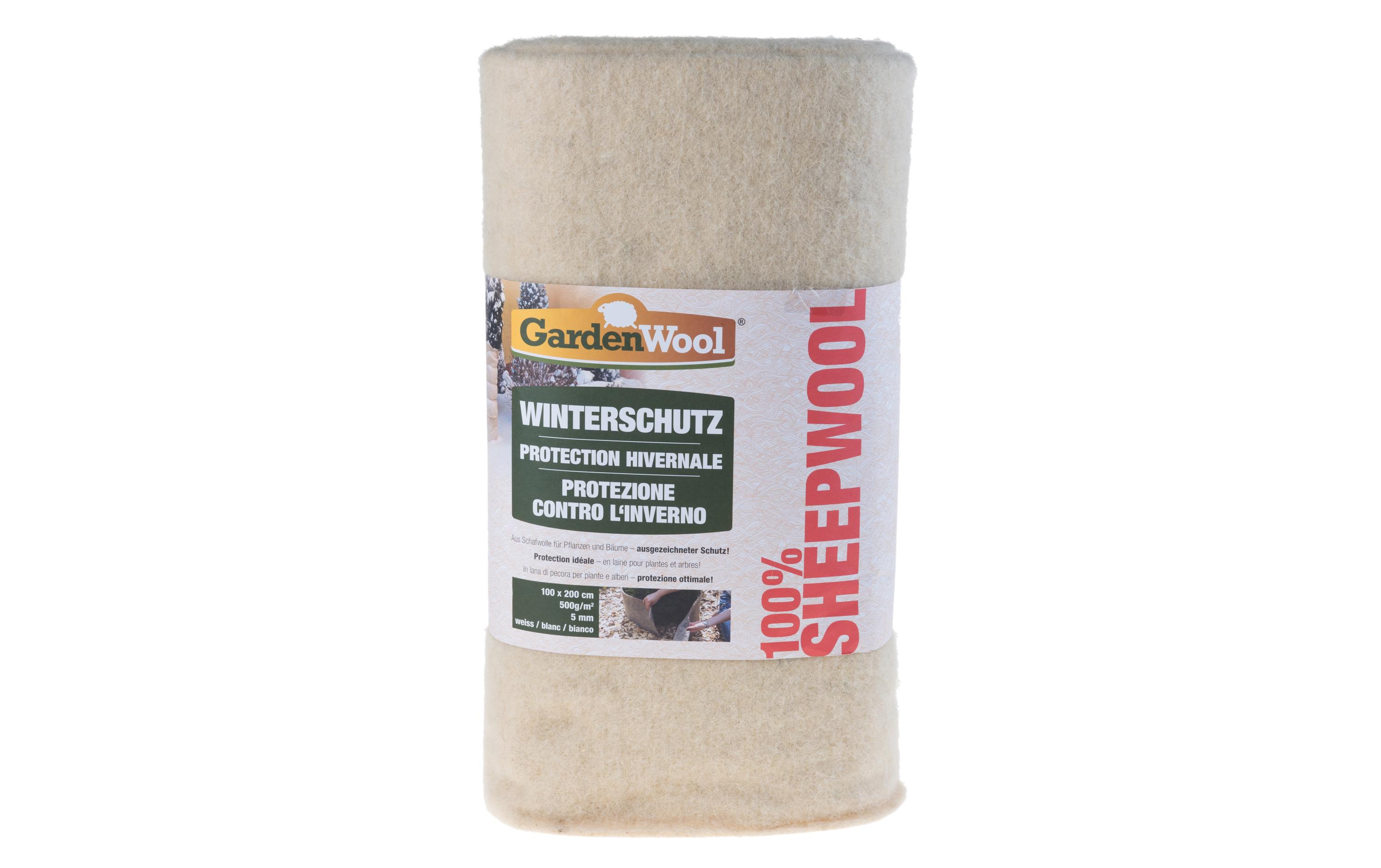 Winterschutz-Matte 200 x 100 cm NaturweissWinterschutz für Bäume, Sträucher und Topfpflanzen