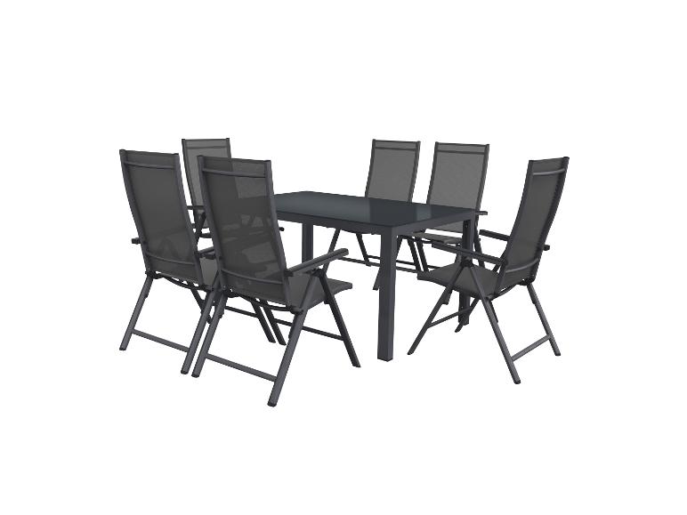Aluminium tuinset Houston 7-delig