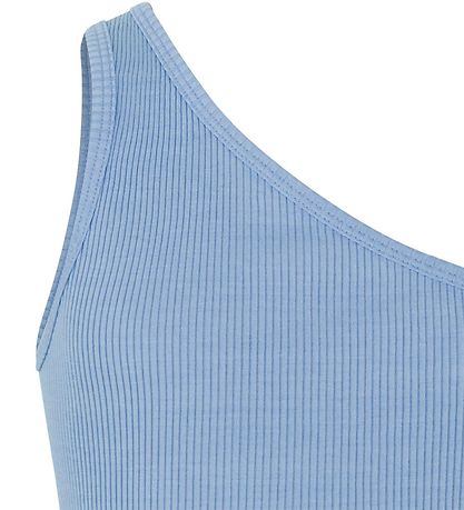 Rosemunde Top - Rib - One Shoulder - Blåe Heaven