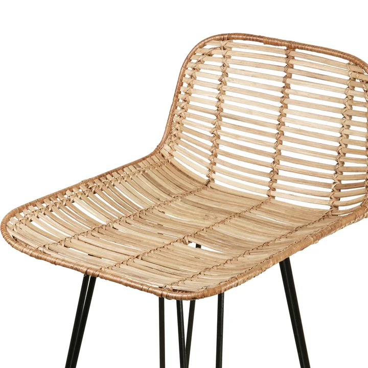 HKliving - Rattan Barstuhl, natur