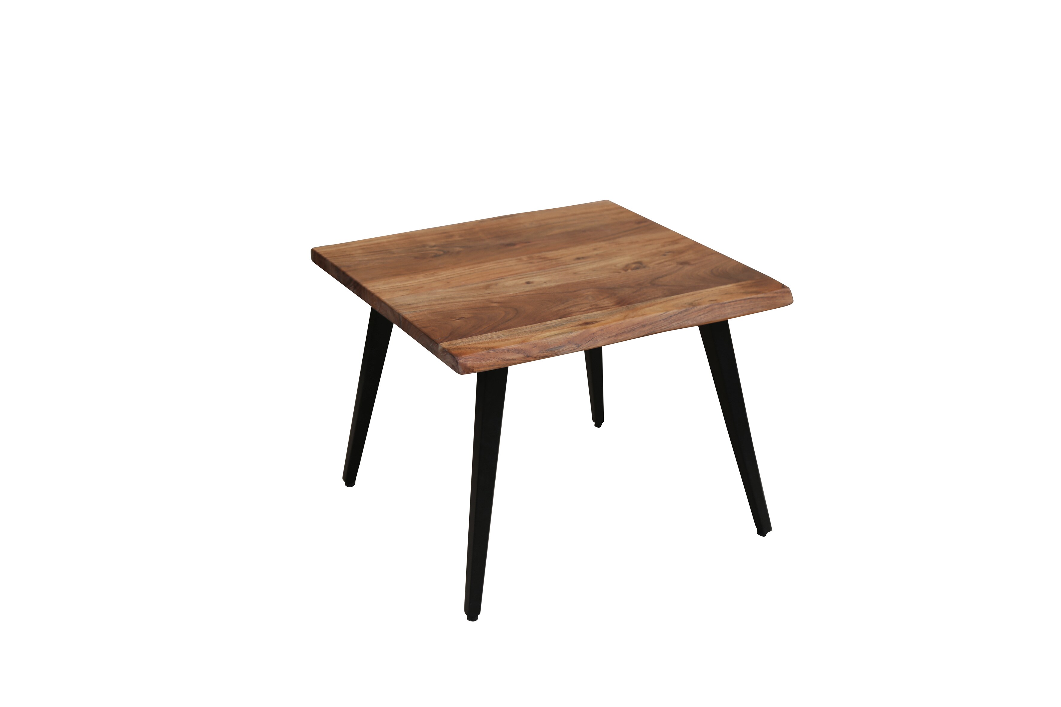 byLIVING Couchtisch CADDY, Breite 60 cm, Akazie natur/schwarz, Baumkante