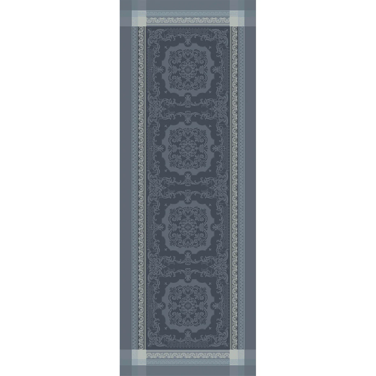 Chemin de table antitache déperlant pur coton gris 54X149 Garnier Thie
