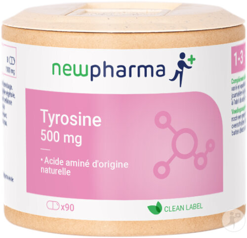 Newpharma L-Tyrosine 500mg Complément Alimentaire 90 Gélules