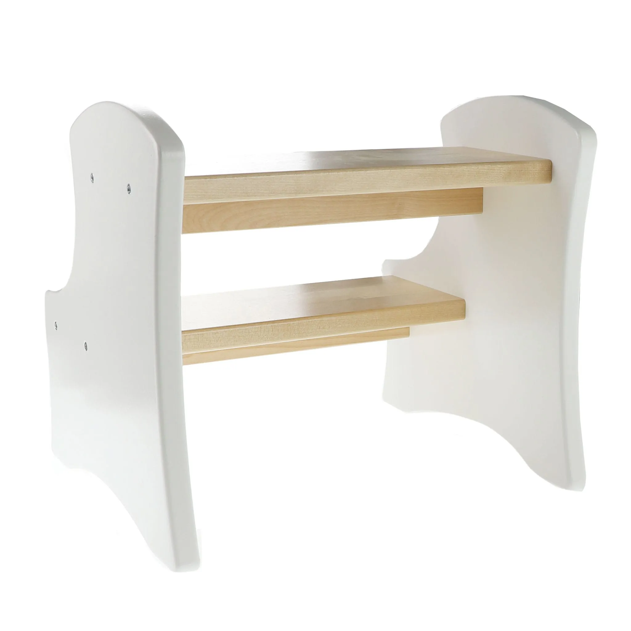 JB Poitras Marche-pied en Bois - Blanc Naturel