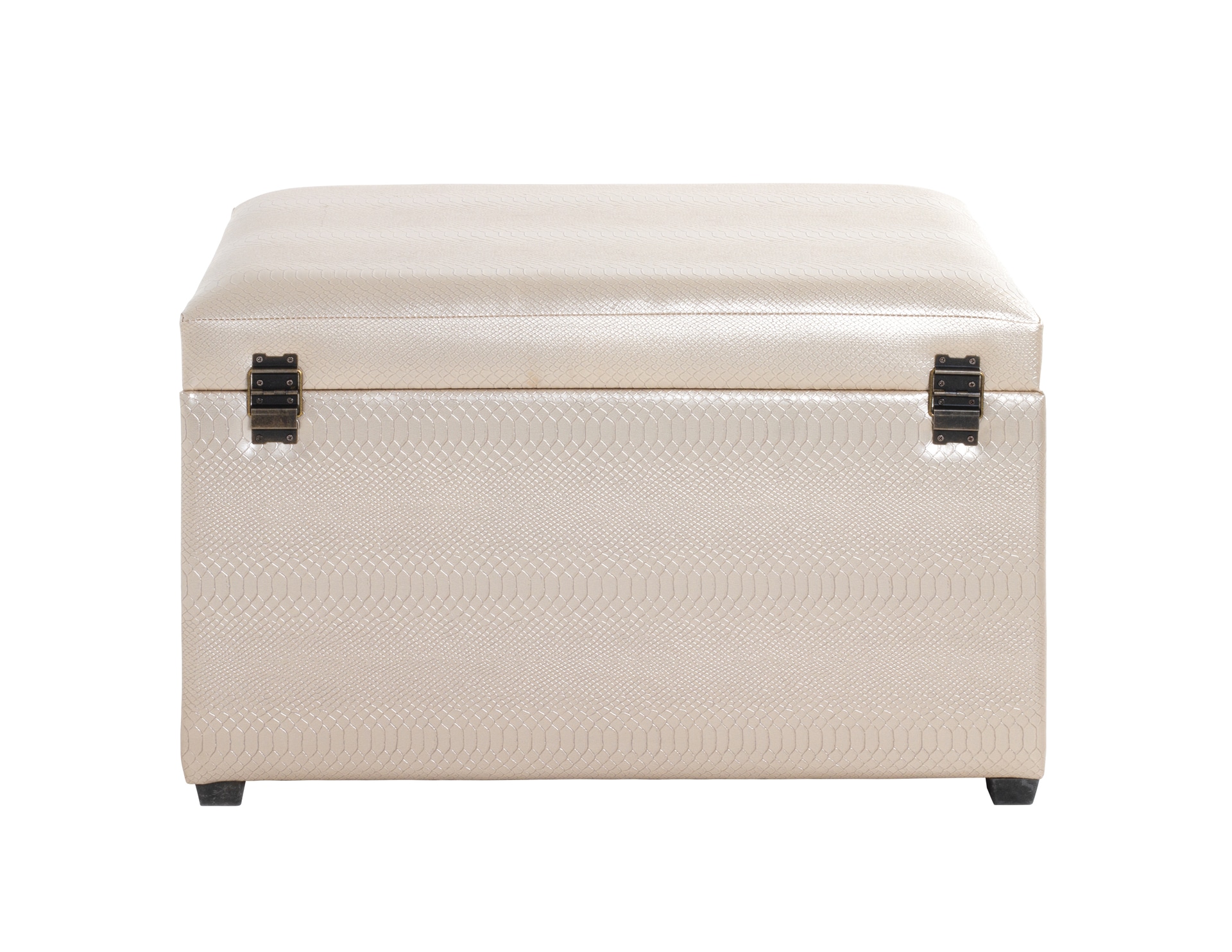 Sitztruhe 65 x 42 cm goldfarbig