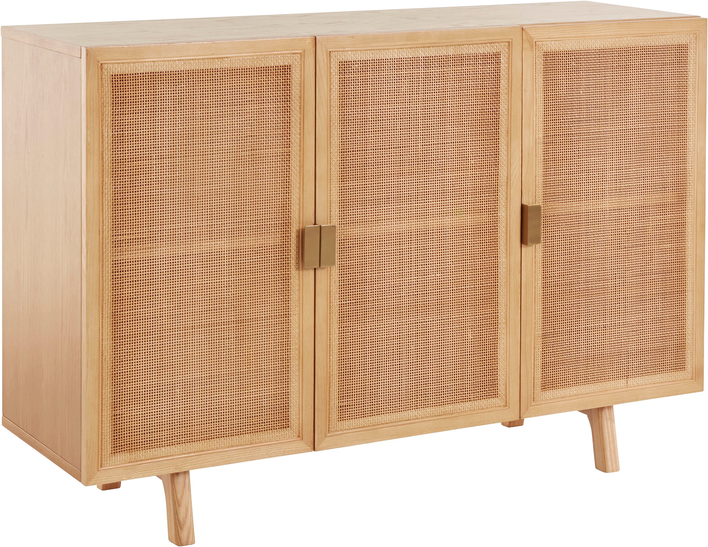 LeGer Home by Lena Gercke Kommode »Lina, TOPSELLER!, OTTOs Choice« Sideboard, Melinoberflächen,  Mit Rattan Einsatz, 4 Innenfächer, teilmassiv
