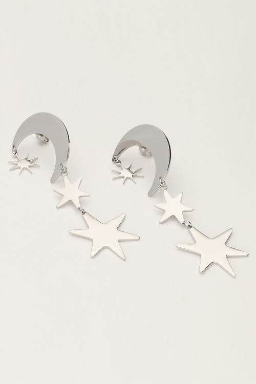 Starry oorhangers met maan & sterren