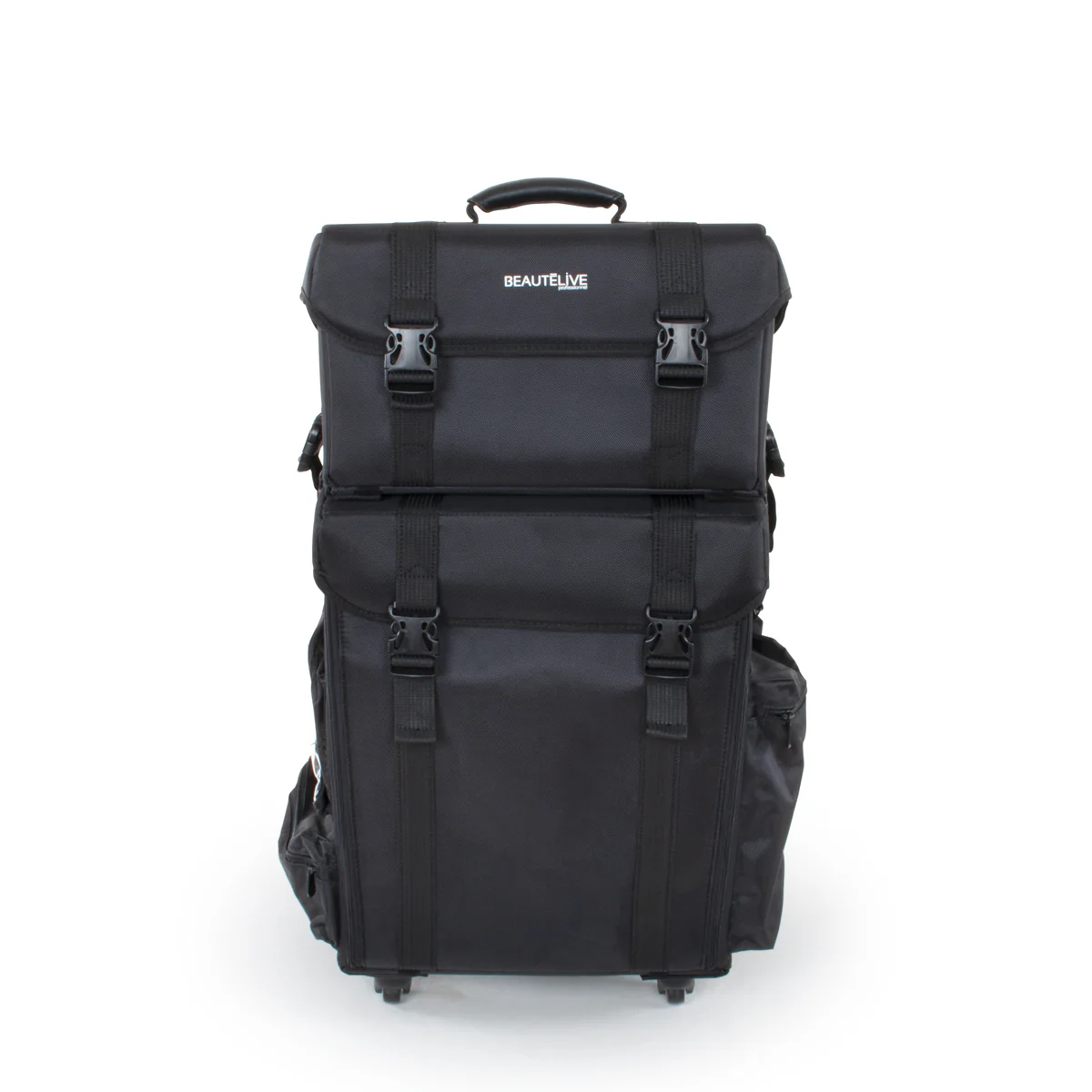 Valise professionnelle noire double compartiment 4 roues BERLIN