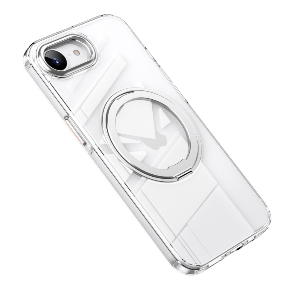 iPhone 16e MagSafe Hybrid Hülle mit TPU Bumper   Kickstand - Weiss