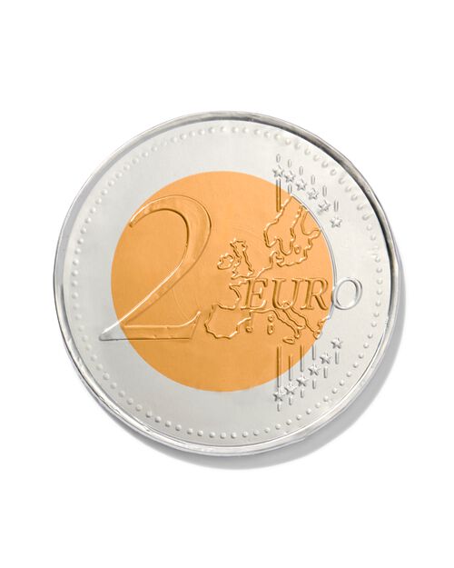 pièce de 2 euros au chocolat au lait Ø12cm