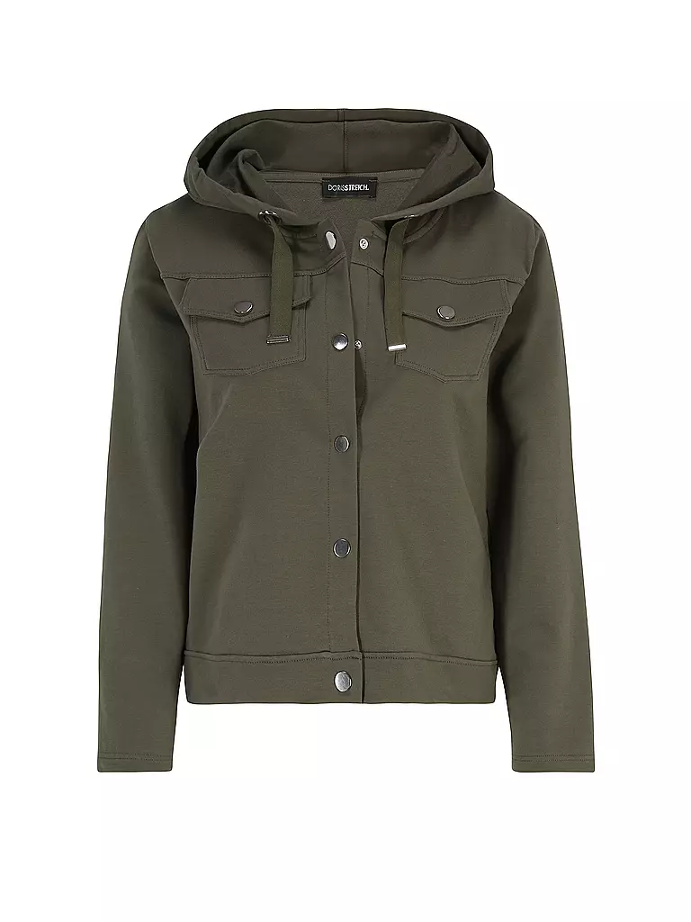 DORIS STREICH Sweatjacke olive