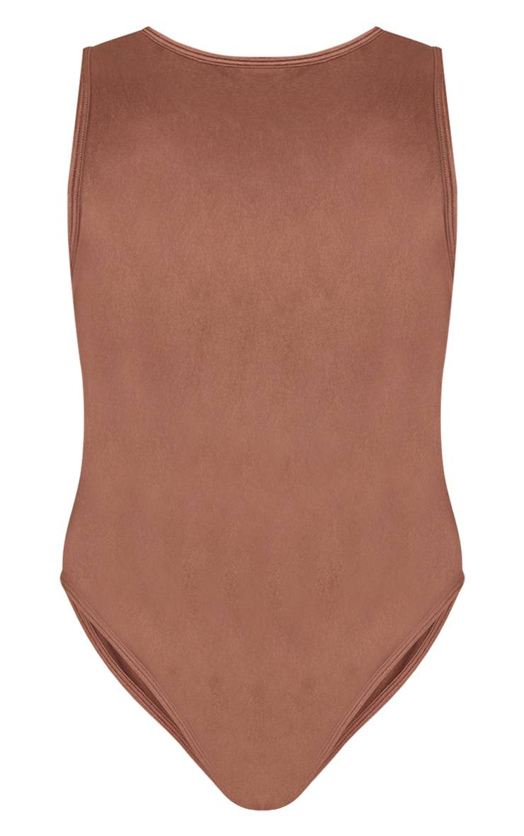 Marron Body En Polyamide Espresso À Encolure Dos Nageur
