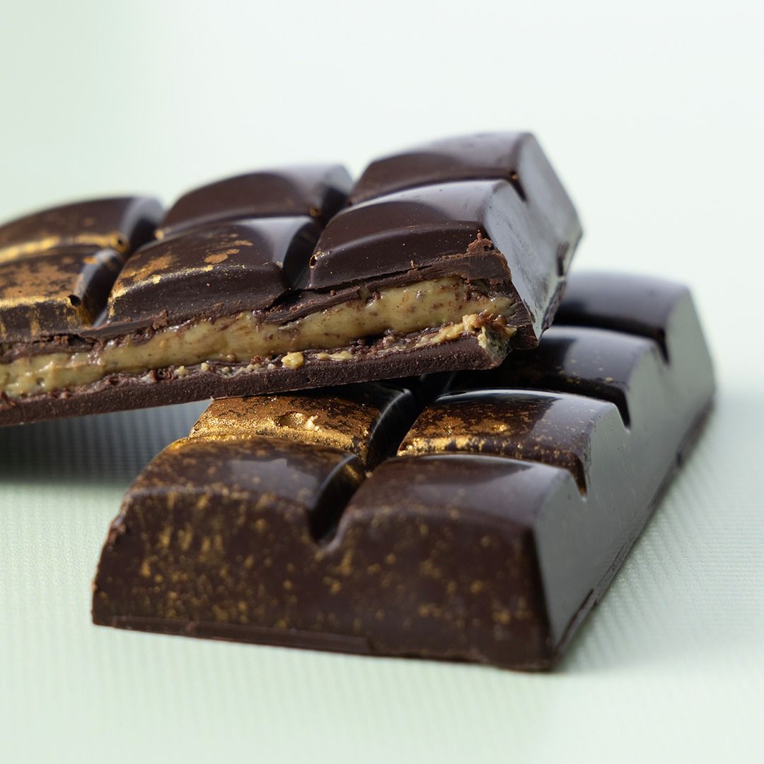 Choc block pistache/kadayif puur 80% 100 gram