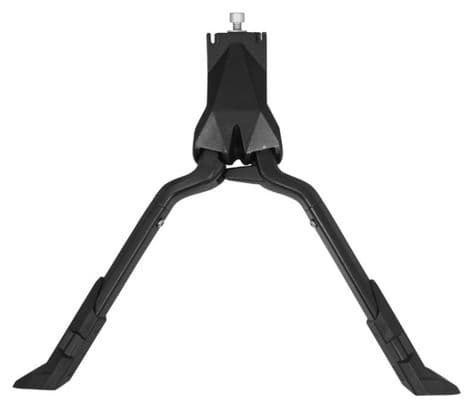 BEQUILLE VELO DOUBLE CENTRALE NEWTON VTC-29  ALU NOIR (POIDS MAXI 60Kgs  PIED STABLE POUR VAE)