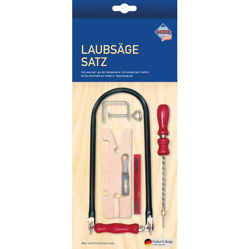 Pebaro Laubsäge Starter-Set, 12-teilig inkl. Drillbohrer