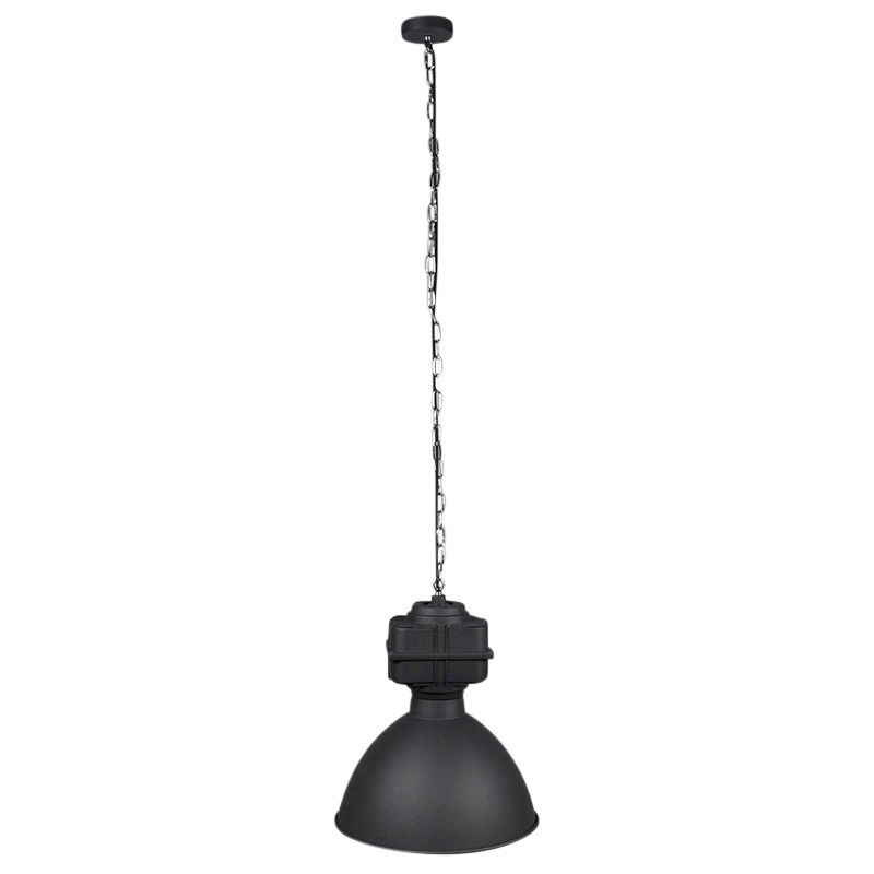 Smart industriële hanglamp zwart 38,5 cm incl. A60 WiFi - Sicko