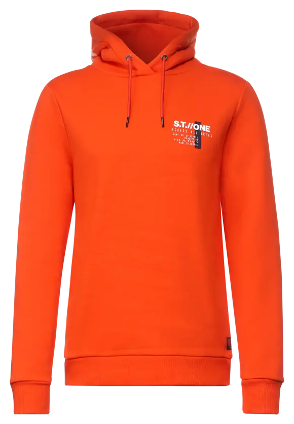 Cosy Kapuzenpullover - flame red