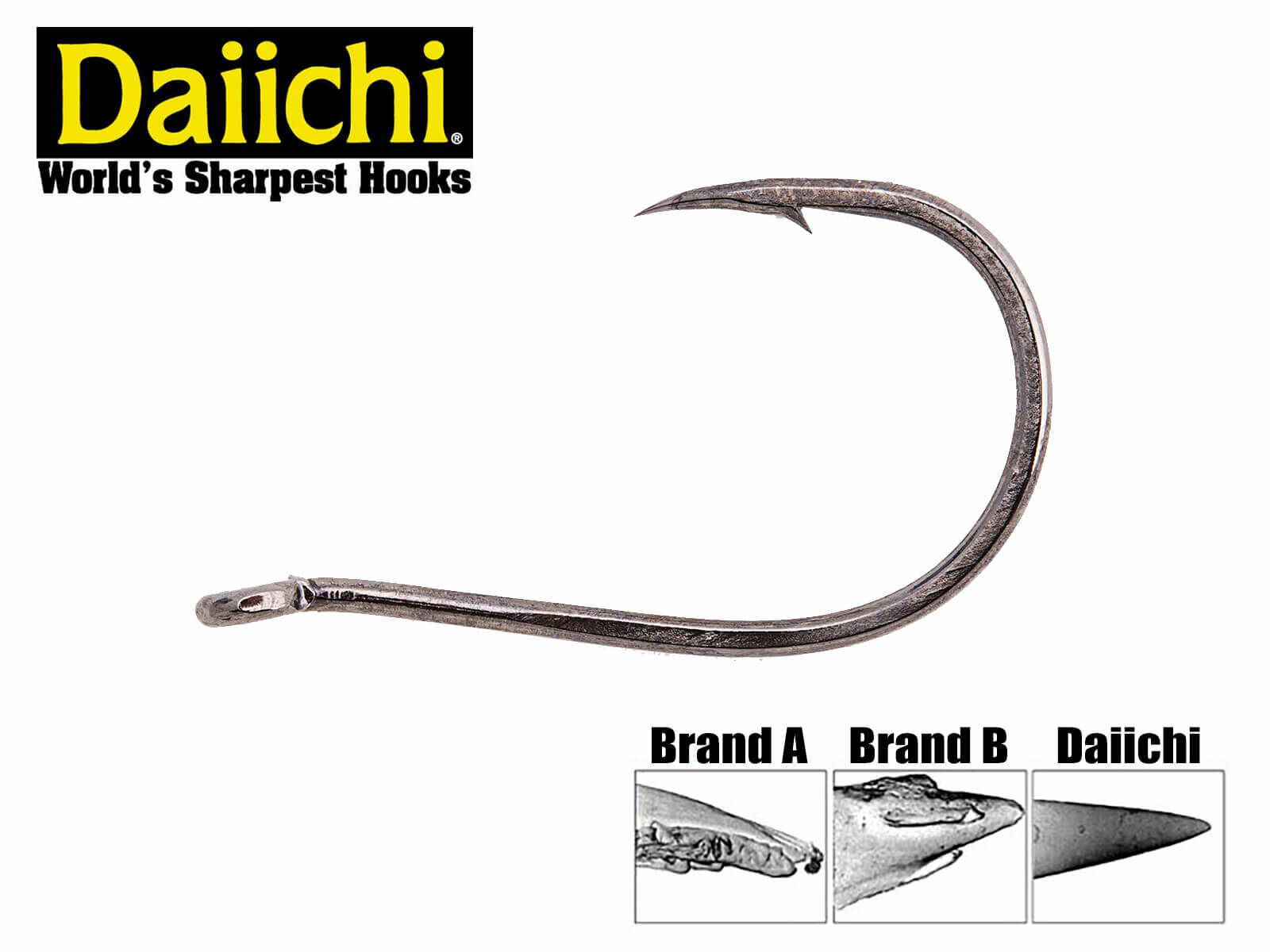 Daiichi Drop Shot Haken - Gr. 1/0 (Black Nickel)