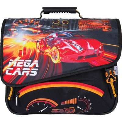 Cartable Megacars / Megabikes - 38 cm - 2 compartiments - 2 modèles disponibles - Oberthur