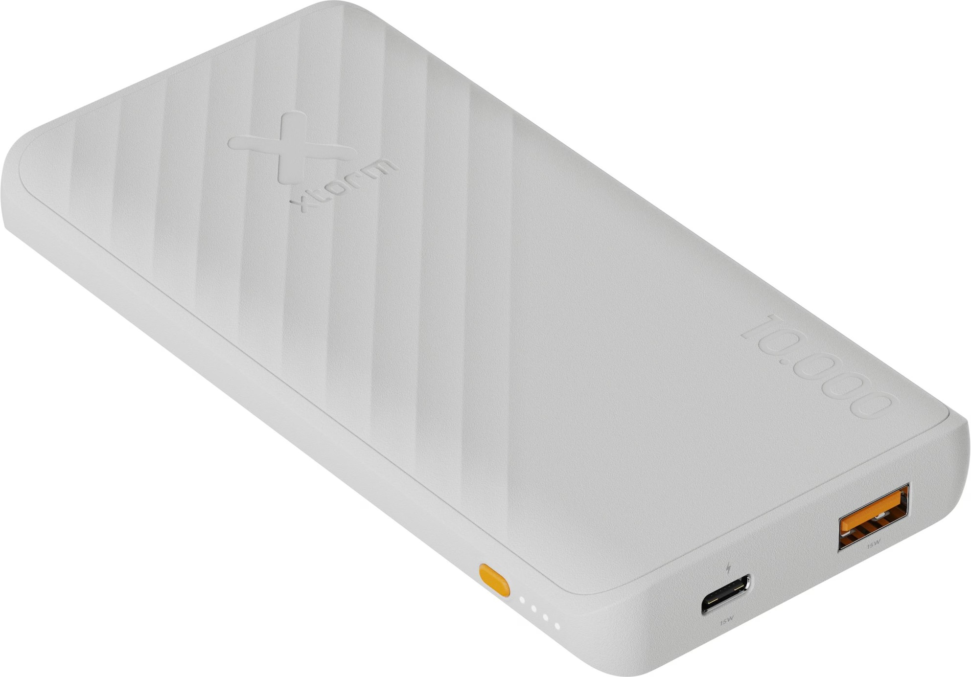 (15W) 10000mAh Go2 Series USB C / USB A Powerbank Fast Charge Ladegerät (XG2100) - Ash White