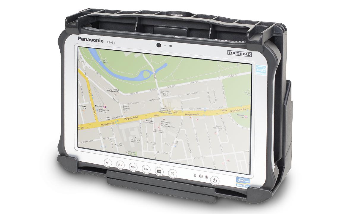 Fahrzeughalterung PCPE-GJG1V01<br>Fahrzeug Docking zum Toughbook FZ-G1 und FZ-G2 mit Portreplicator