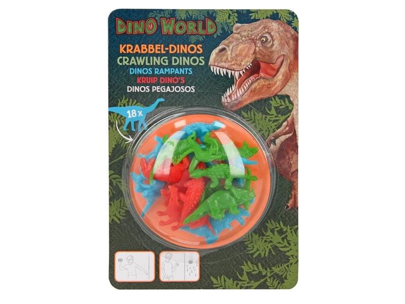 Depesche Spielzeugfigur Dino World 18 Stück Dinosaurier aus Gummi