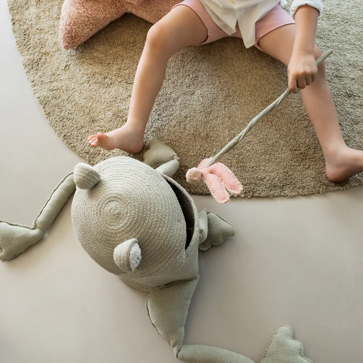 Lorena Canals - Spiel- und Aufbewahrungskorb, mini Rita the Rabbit, creme