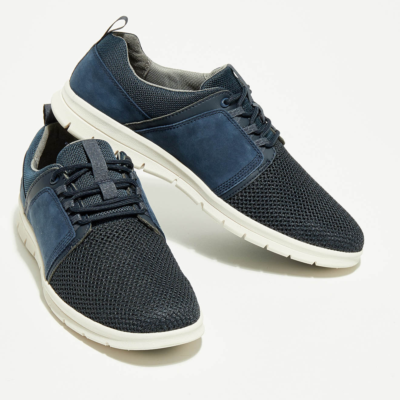 Timberland Sneakers en Velours de Cuir & Textile Graydon bleues