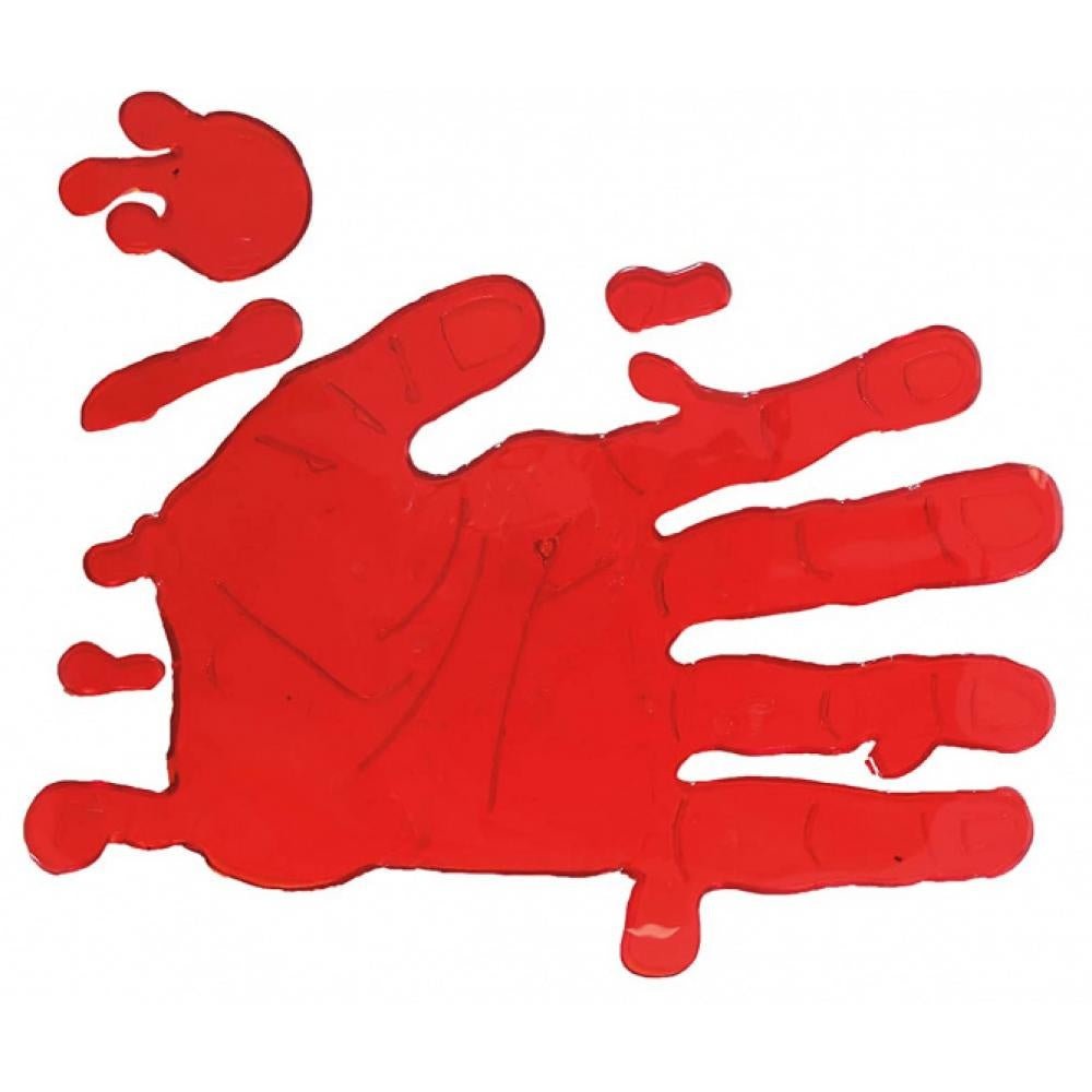 Halloween Bloederige Hand Raamdecoratie 25cm