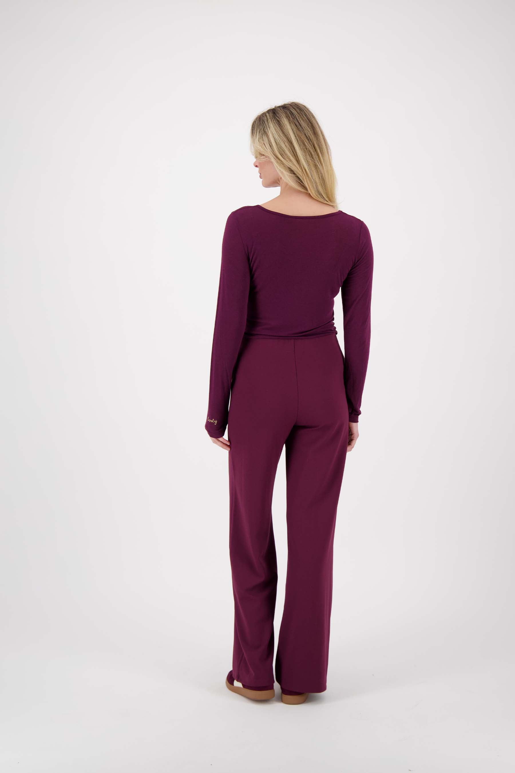 zachte basic top van wol