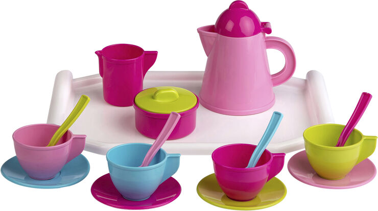 TY KAFFESTEL PLAST 15d-BAKKE Lyserød & multi