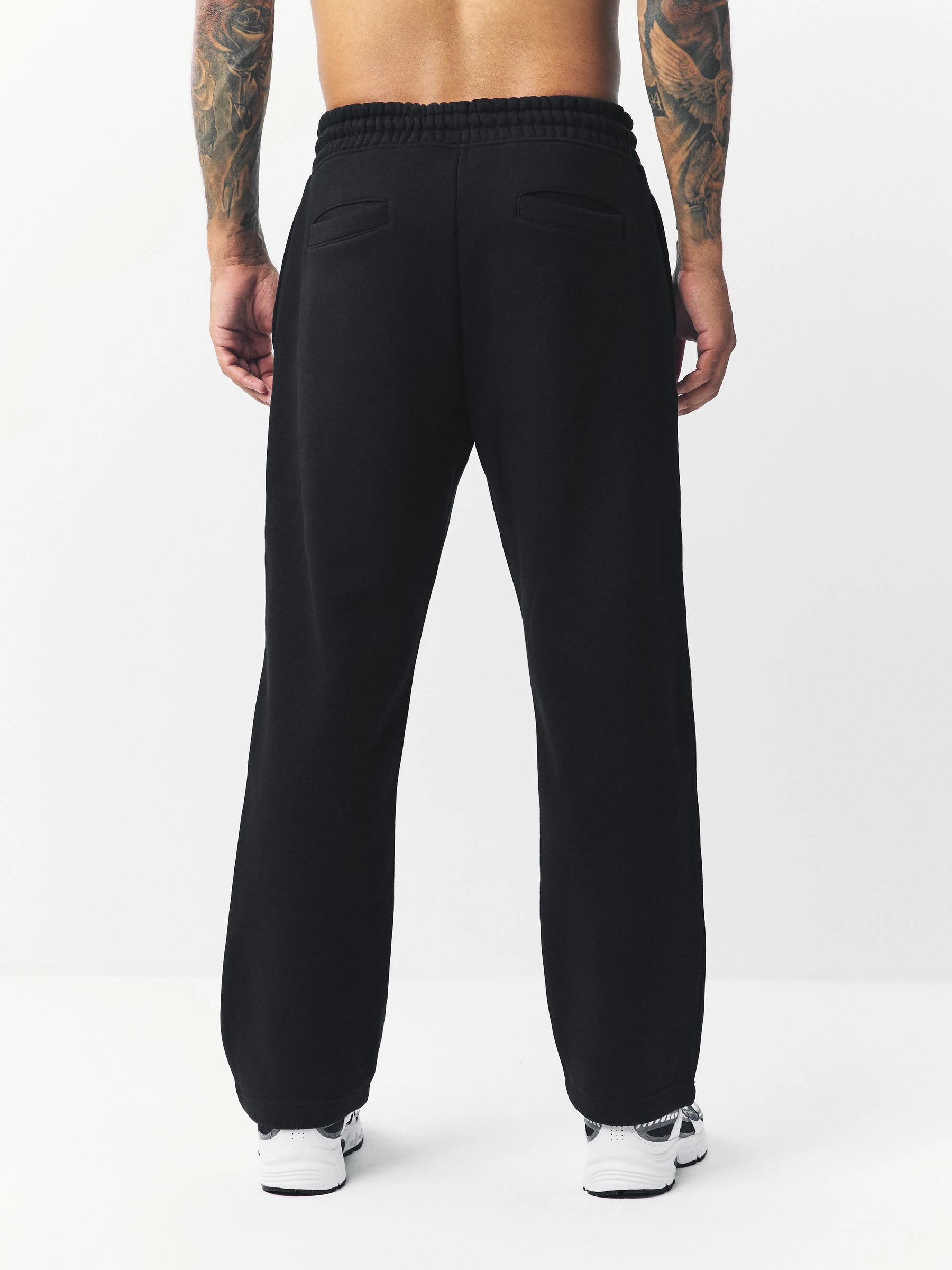 Zwart - Relaxed fit - Katoenrijke Jersey Joggingbroeken