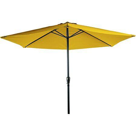 PARASOL ROND 3M ALUMINIUM JAUNE SOLAIRE