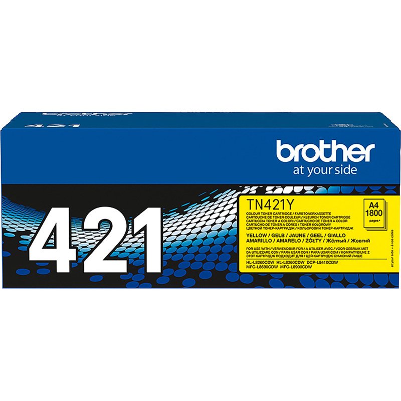 Toner Brother TN421 couleurs séparées pour imprimante laser