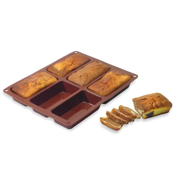 Flexi' plaque silicone 6 petits cakes Mathon