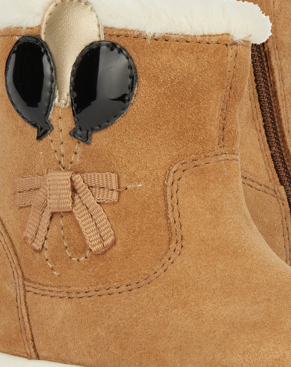 Stiefelette TROTTOLA gefüttert in whisky/black