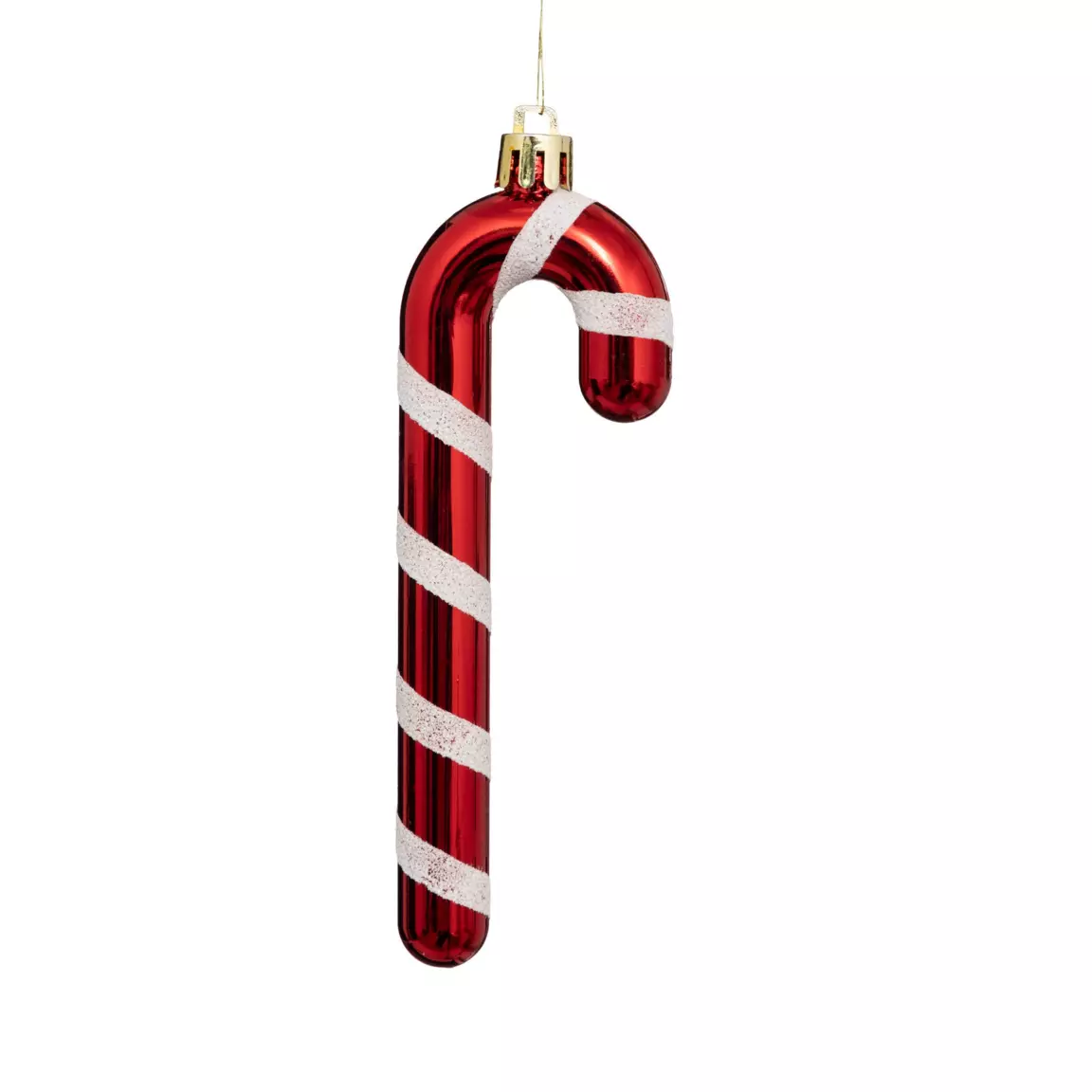 Lot de 6 sucres d'orge à suspendre (H14 cm) Candy Rouge