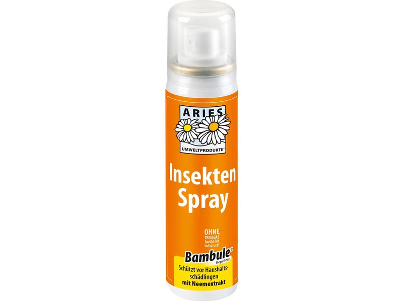 Aries Insektenschutz-Spray Bambule 1 Stück Natürliches Spray gegen kriechende und fliegende Insekten