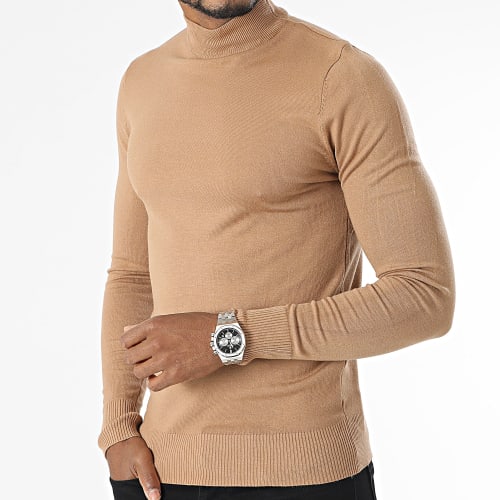 Pull Col Cheminée 665 Camel