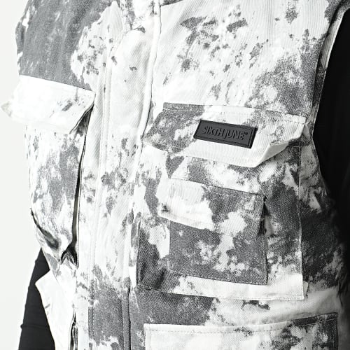 Veste Zippée Sans Manches M20001 Gris