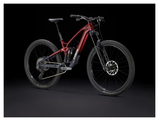VTT Électrique Tout-Suspendu Trek Fuel EXe 8 Sram GX Eagle AXS 12V 360 Wh 29'' Rouge/Bleu Foncé 2024